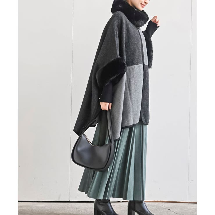 フェイクファーポンチョコート | rps | 詳細画像8 