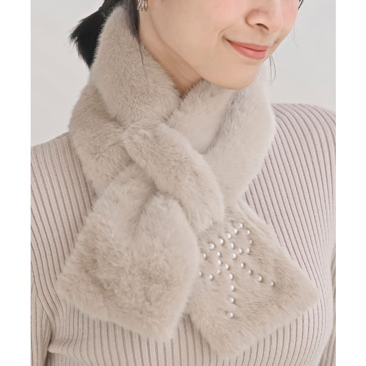 グレージュ | フェイクファーストール | rps