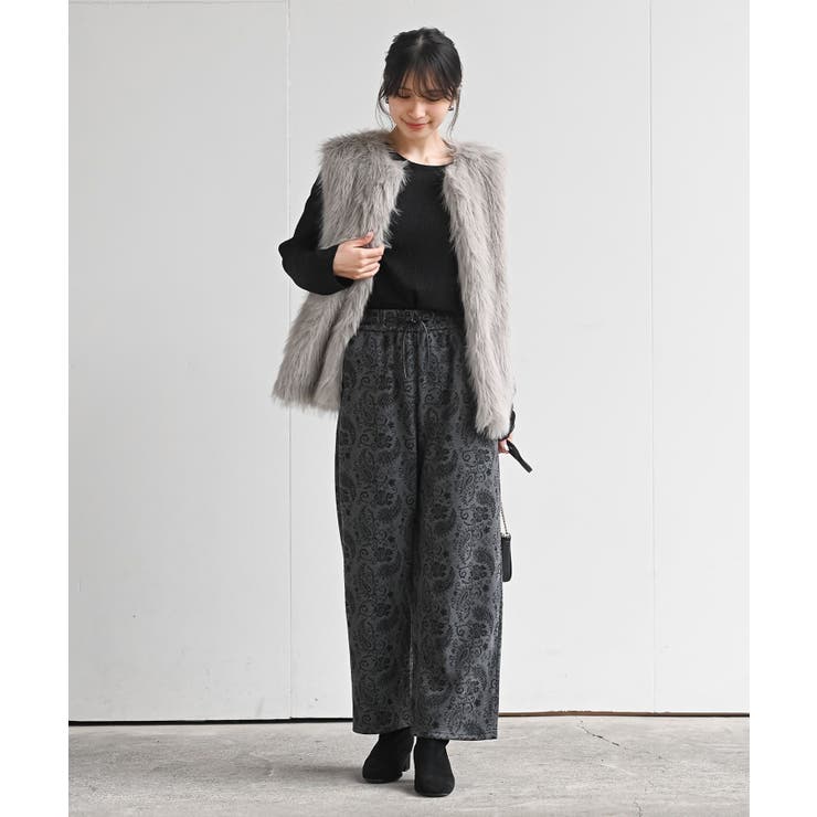 アソート柄起毛イージーパンツ | rps | 詳細画像11 