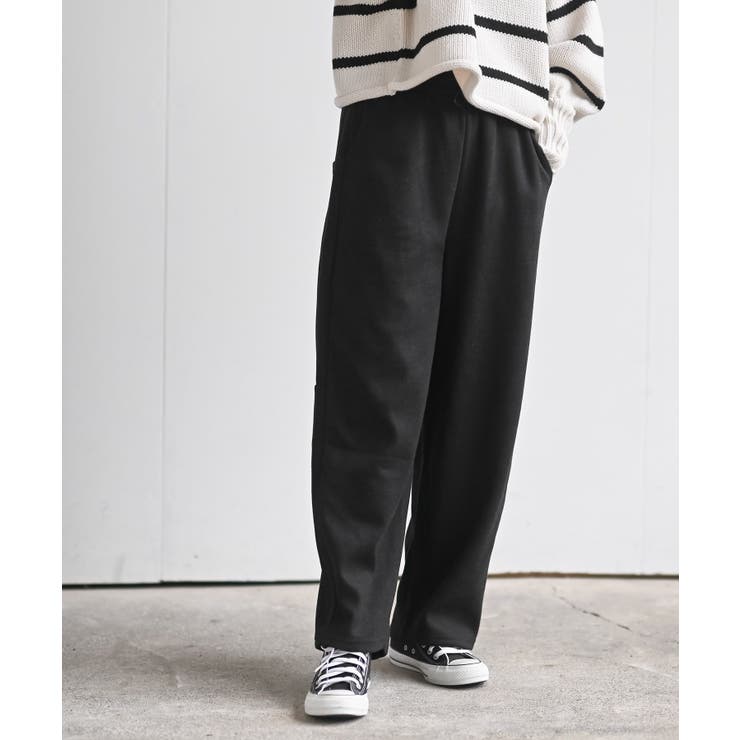 ブラック | ワイドリラックスカットパンツ | rps