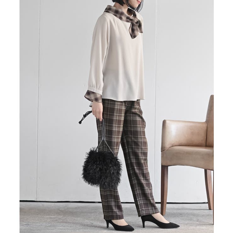 チェック柄イージーパンツ | rps | 詳細画像24 