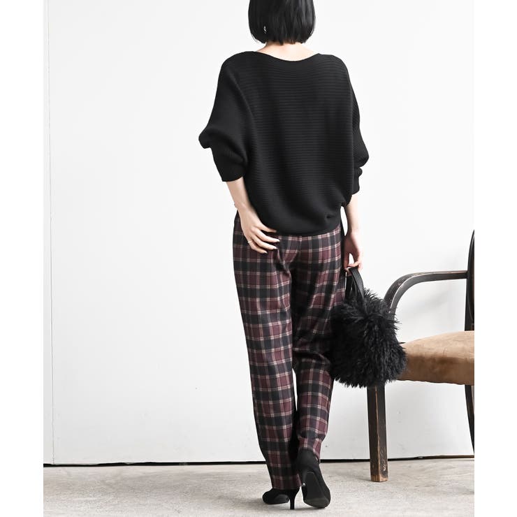 チェック柄イージーパンツ | rps | 詳細画像32 