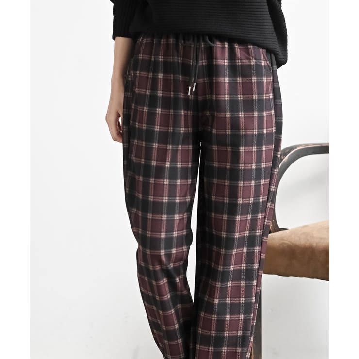 チェック柄イージーパンツ | rps | 詳細画像34 