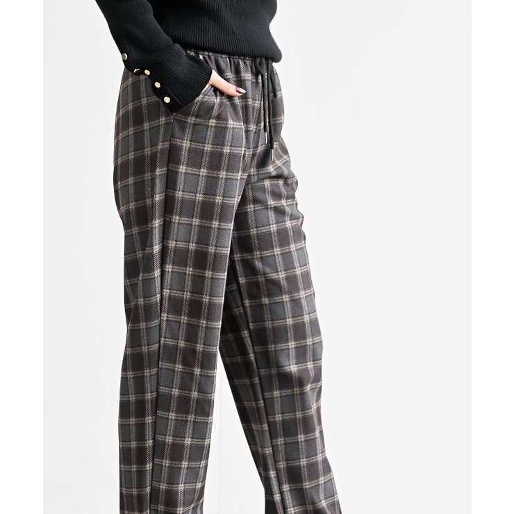 チェック柄イージーパンツ | rps | 詳細画像7 