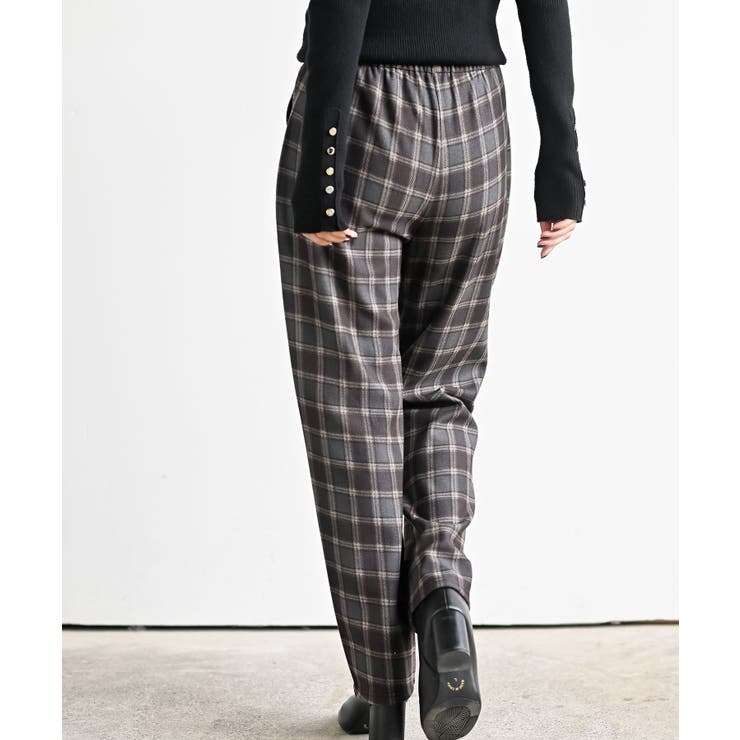 チェック柄イージーパンツ | rps | 詳細画像8 
