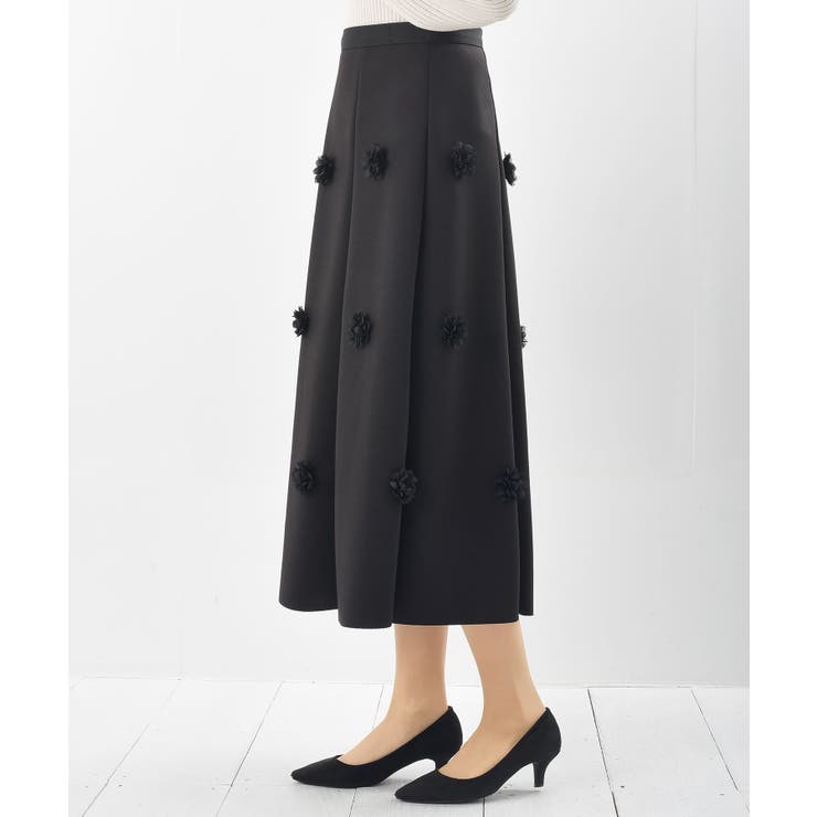 フラワーモチーフフレアースカート | rps | 詳細画像11 