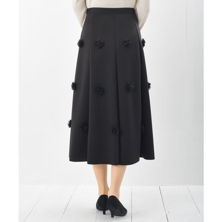 フラワーモチーフフレアースカート | rps | 詳細画像12 