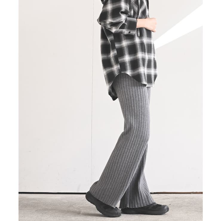 リブニットイージーパンツ | rps | 詳細画像13 