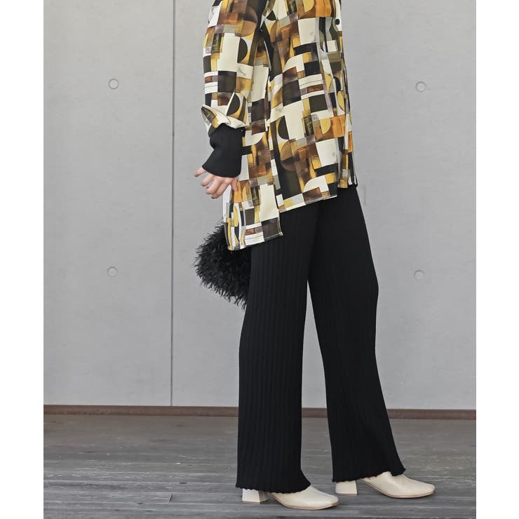 リブニットイージーパンツ | rps | 詳細画像3 