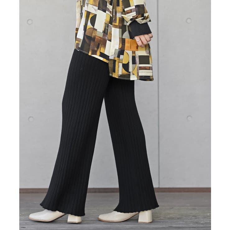 リブニットイージーパンツ | rps | 詳細画像7 