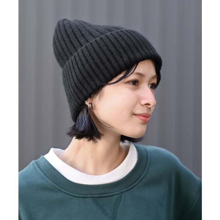 ブラック | リブニット帽 | rps