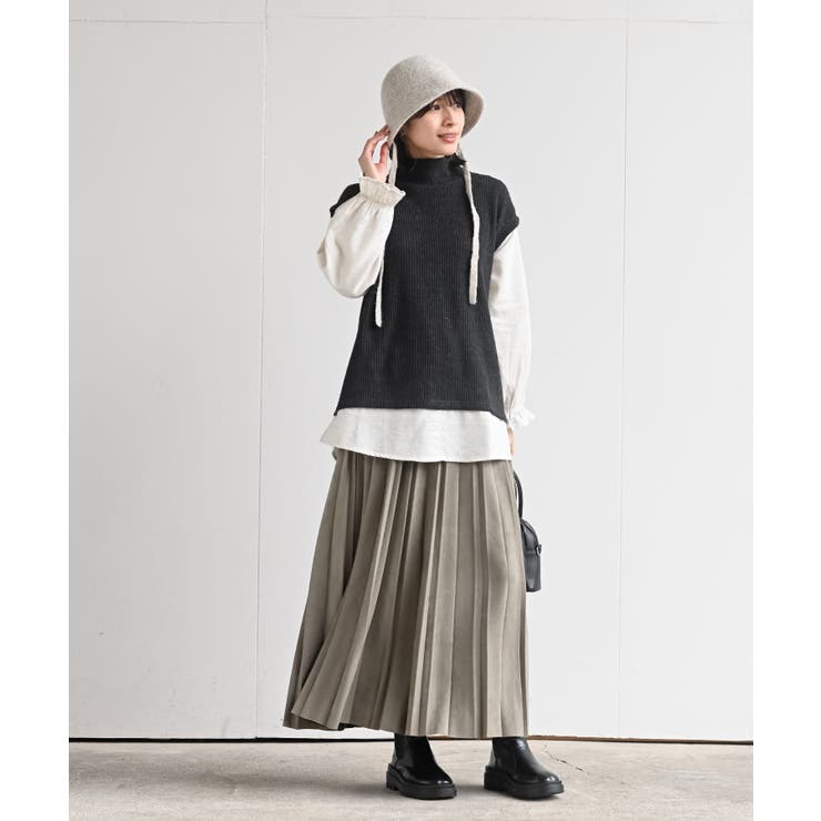 ＢＡＣＫリボン柄編みバケットハット | rps | 詳細画像2 