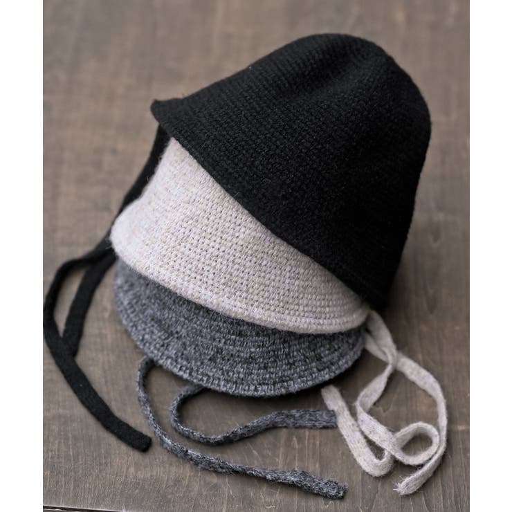 ＢＡＣＫリボン柄編みバケットハット | rps | 詳細画像25 