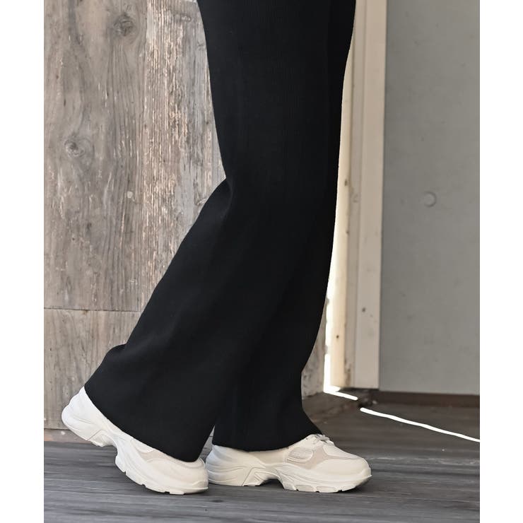 リブニットイージーセミワイドパンツ | rps | 詳細画像20 