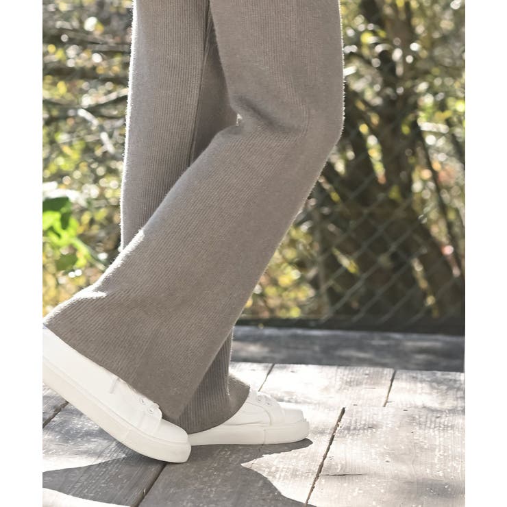 リブニットイージーセミワイドパンツ | rps | 詳細画像30 