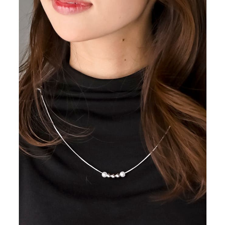 ネックレス付きプチハイネックカットソー | rps | 詳細画像25 