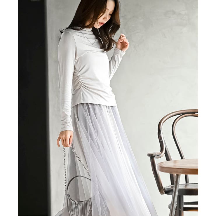 ネックレス付きプチハイネックカットソー | rps | 詳細画像3 