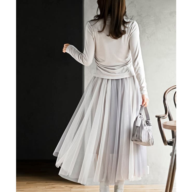 ネックレス付きプチハイネックカットソー | rps | 詳細画像4 