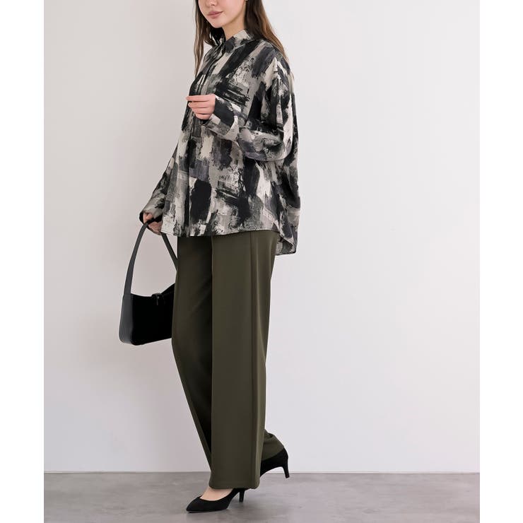 カットジョーゼットセンターシームパンツ | rps | 詳細画像12 