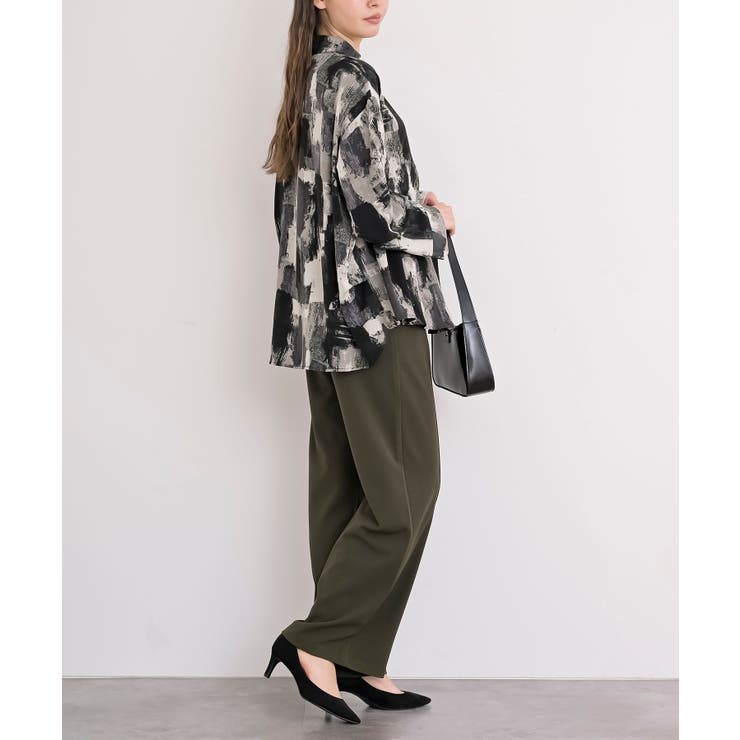 カットジョーゼットセンターシームパンツ | rps | 詳細画像14 