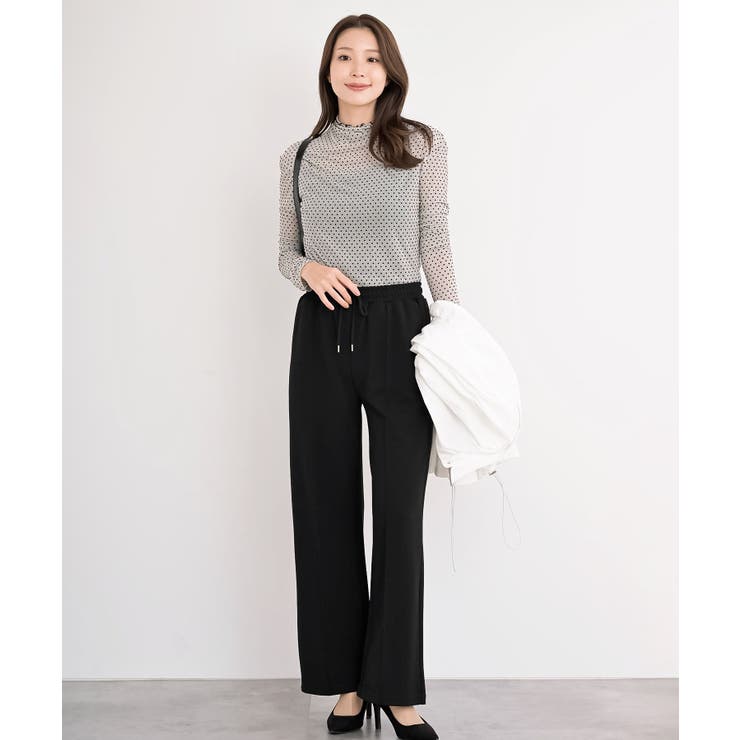 カットジョーゼットセンターシームパンツ | rps | 詳細画像2 