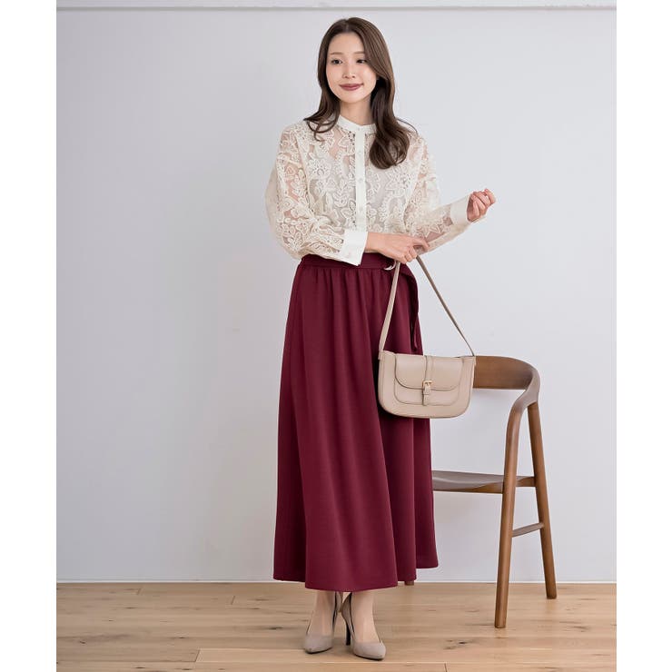 カットジョーゼットフレアースカート | rps | 詳細画像18 