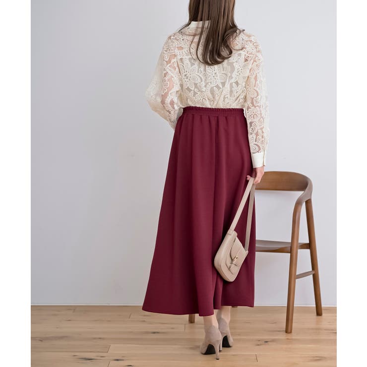 カットジョーゼットフレアースカート | rps | 詳細画像20 