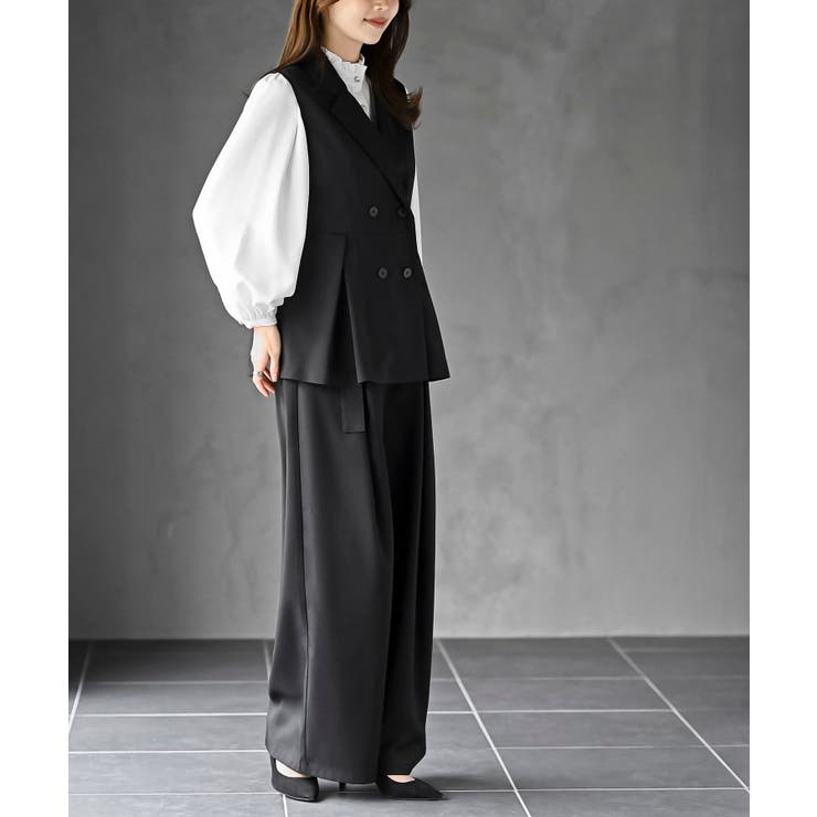 ペプラムジレ×パンツセットアップ | rps | 詳細画像14 