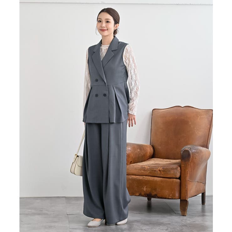 ペプラムジレ×パンツセットアップ | rps | 詳細画像2 