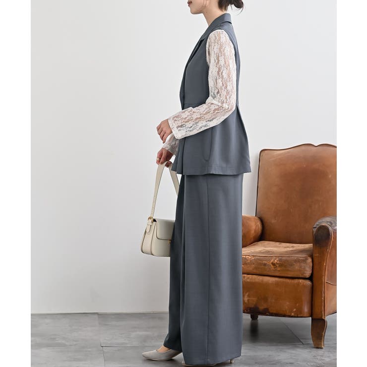 ペプラムジレ×パンツセットアップ | rps | 詳細画像3 