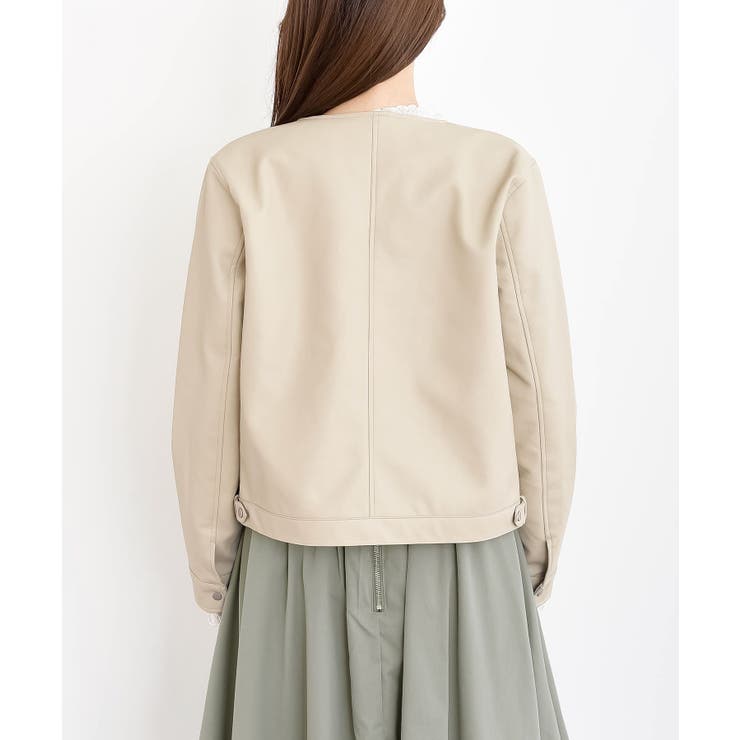 ノーカラーライダースジャケット | rps | 詳細画像19 