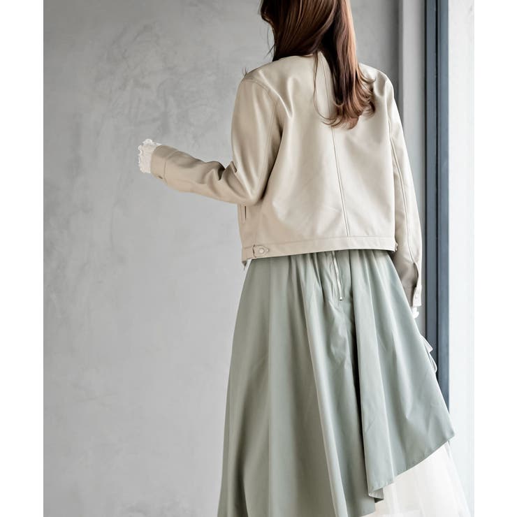 ノーカラーライダースジャケット | rps | 詳細画像4 