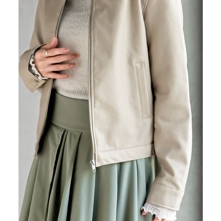 ノーカラーライダースジャケット | rps | 詳細画像8 