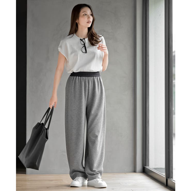 ウエスト配色コクーンイージーパンツ | rps | 詳細画像2 