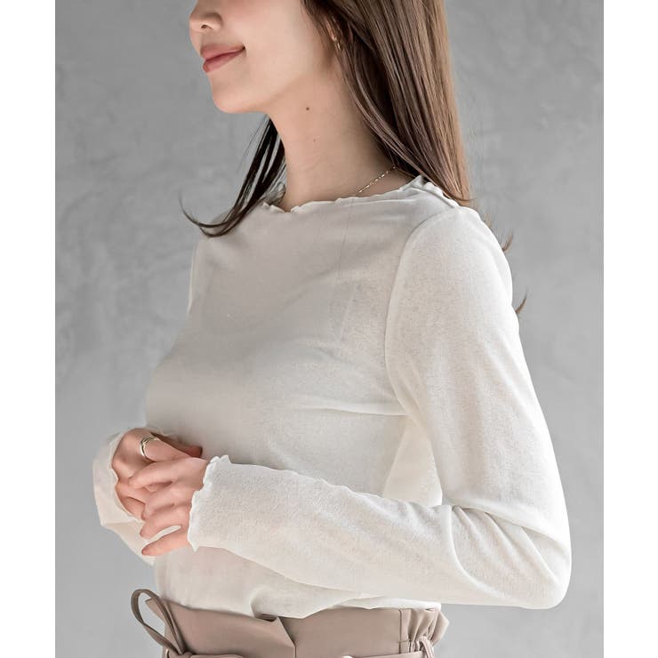 シアー天竺メローネックカットソー | rps | 詳細画像16 