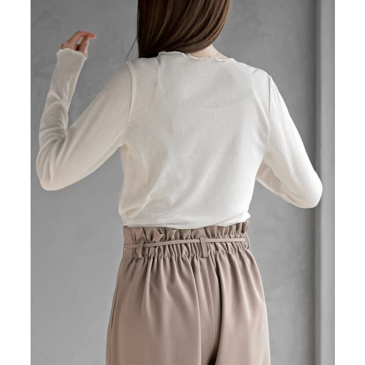 シアー天竺メローネックカットソー | rps | 詳細画像17 