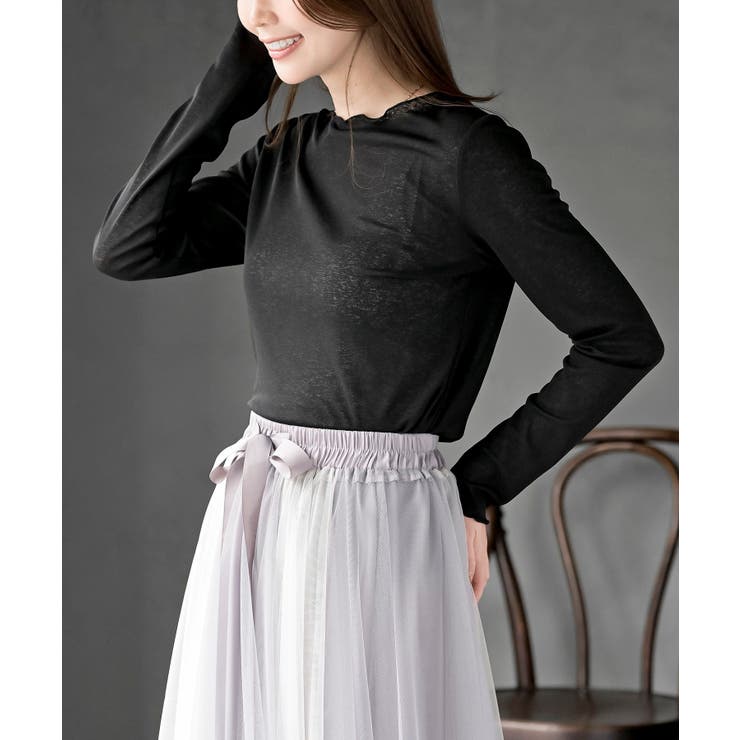 シアー天竺メローネックカットソー | rps | 詳細画像25 