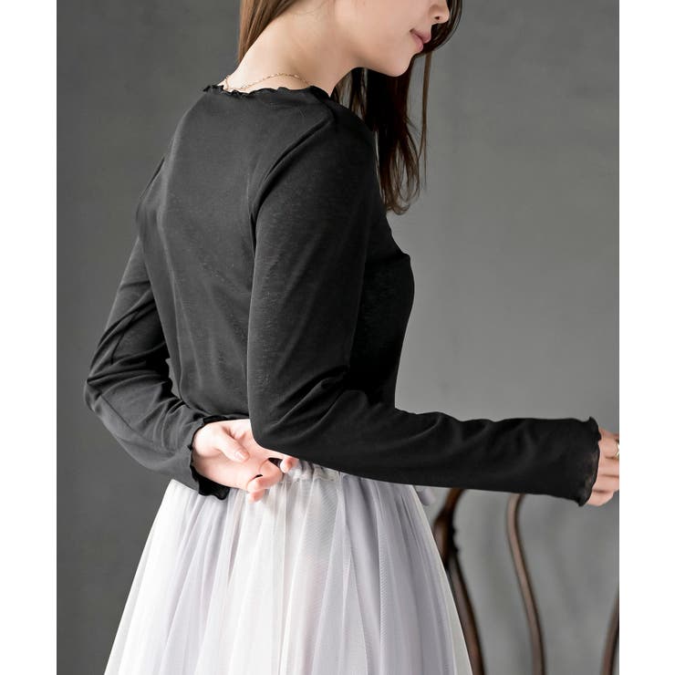 シアー天竺メローネックカットソー | rps | 詳細画像26 