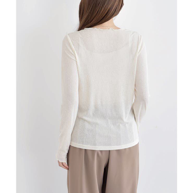 シアー天竺メローネックカットソー | rps | 詳細画像30 