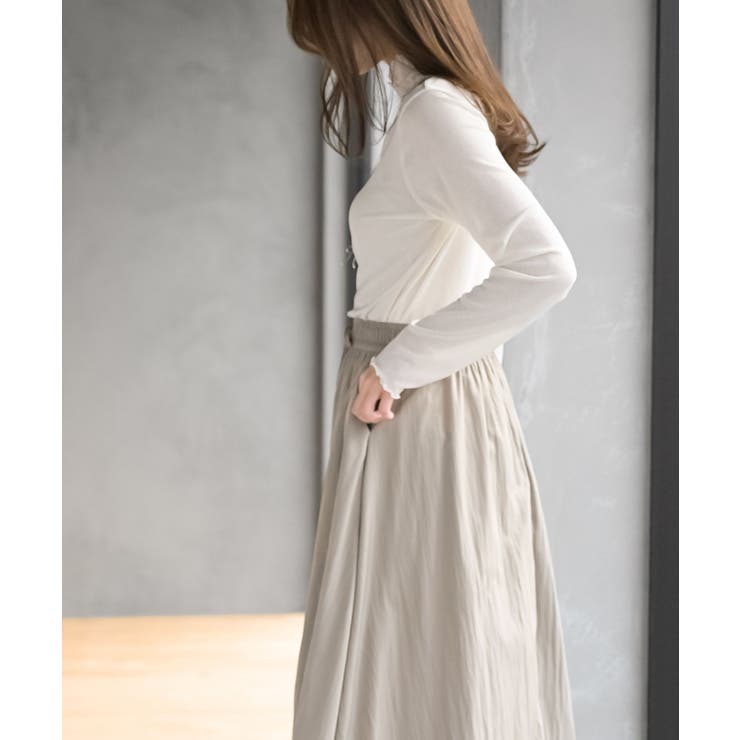 シアー天竺ハイネックカットソー | rps | 詳細画像15 