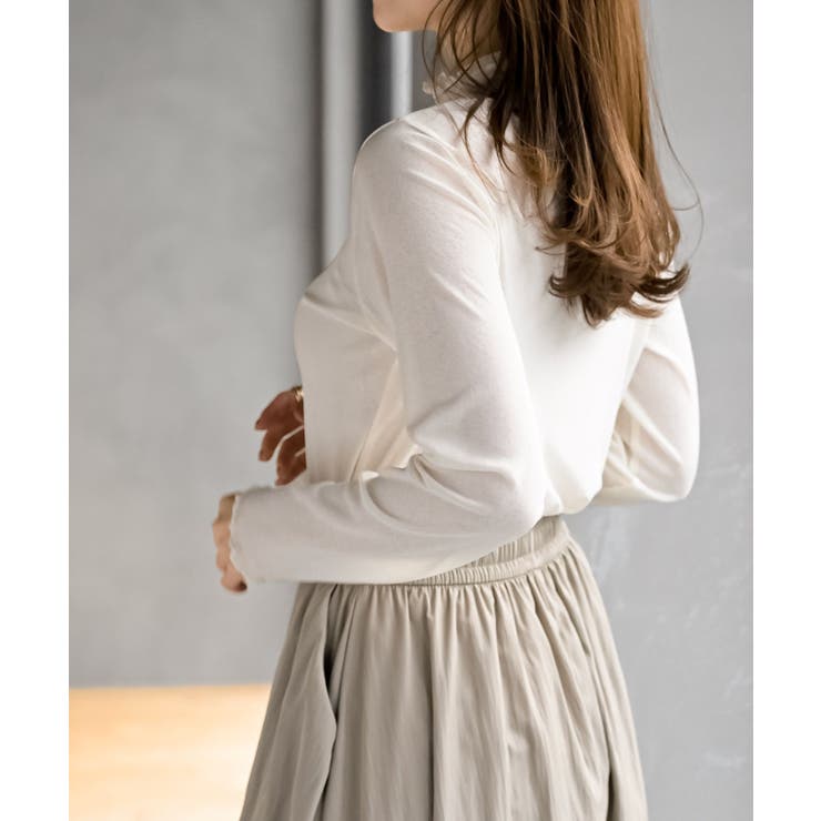 シアー天竺ハイネックカットソー | rps | 詳細画像19 