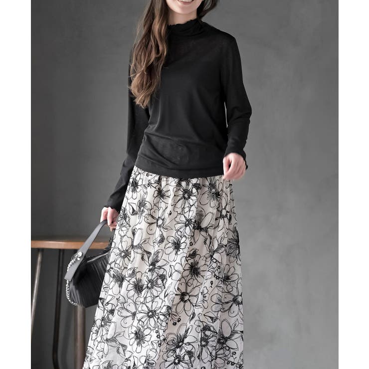 シアー天竺ハイネックカットソー | rps | 詳細画像24 