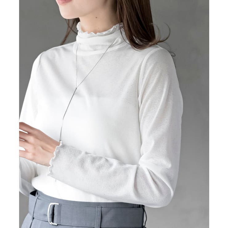 シアー天竺ハイネックカットソー | rps | 詳細画像8 