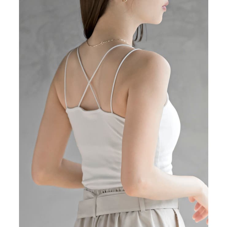 カップ付きバッククロスキャミソール | rps | 詳細画像11 