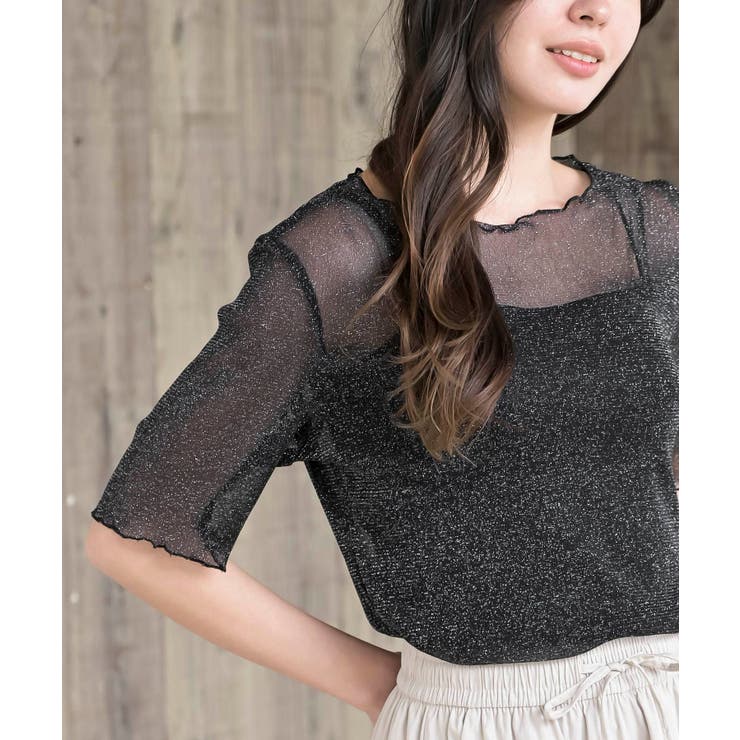 ラメシアークルーネックカットソー | rps | 詳細画像34 