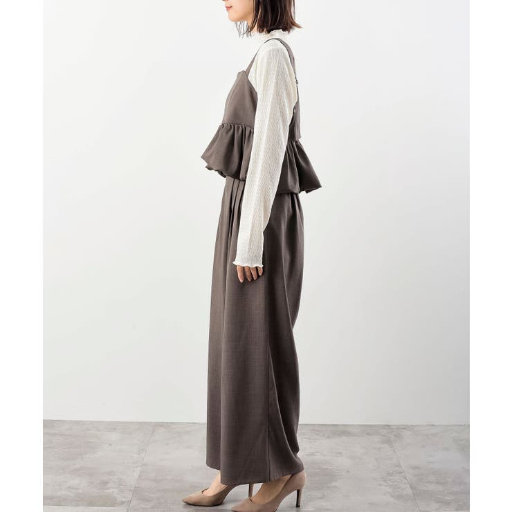 OVERNEATH Rib Tank Rib Sleeves セット チャコール ORGANIC SOFT RIB TANK A26ST05OT