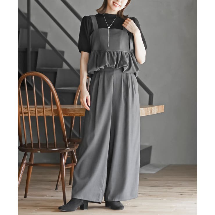 バルーンTOPS×タックパンツセットアップ[品番：RPSW0002975]｜rps