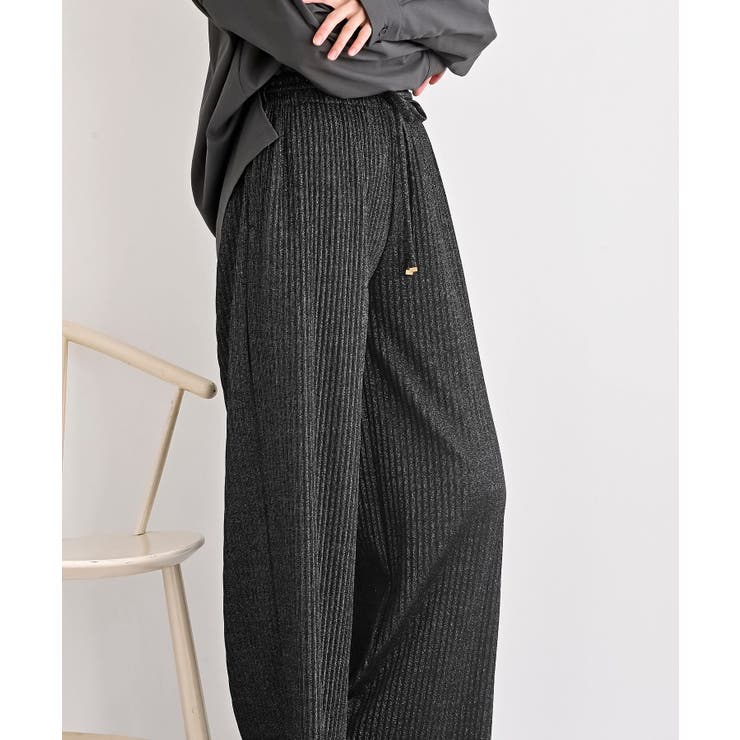 ラメカットジョーゼットプリーツパンツ | rps | 詳細画像24 