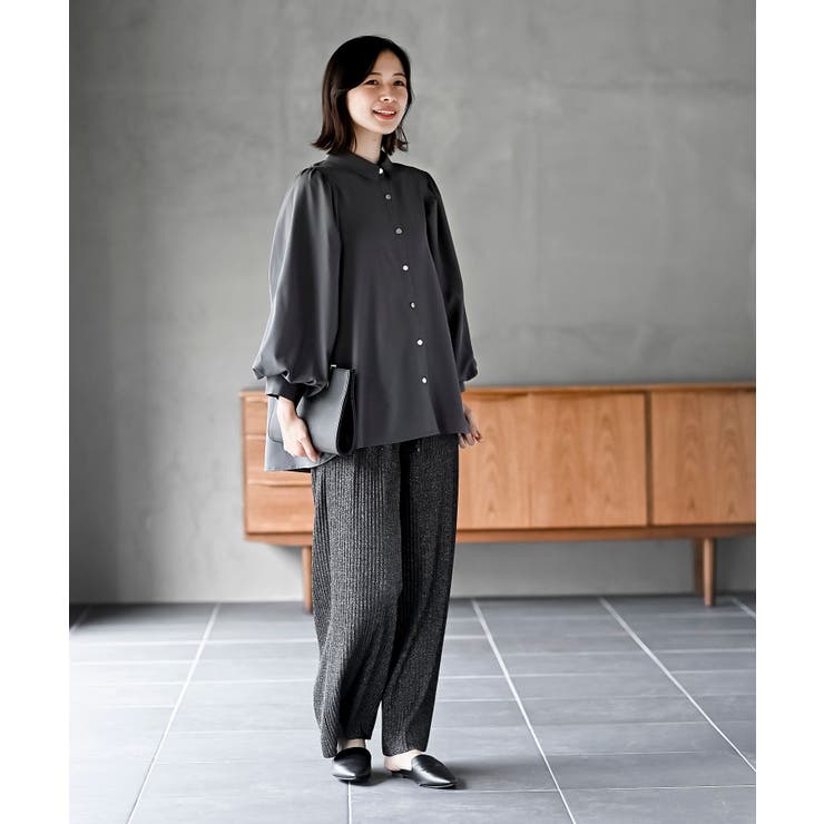 ラメカットジョーゼットプリーツパンツ | rps | 詳細画像29 