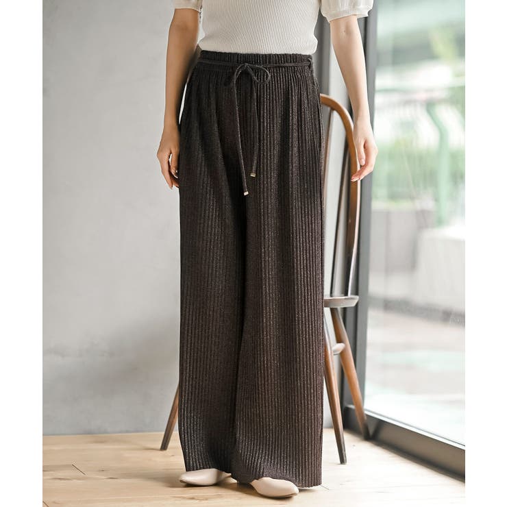 ラメカットジョーゼットプリーツパンツ | rps | 詳細画像34 